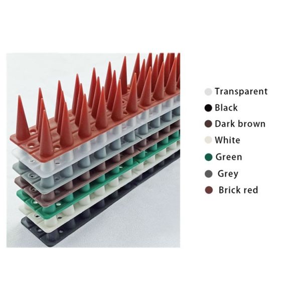 Fácil de instalar Control de plagas Las espinas de las aves en plástico