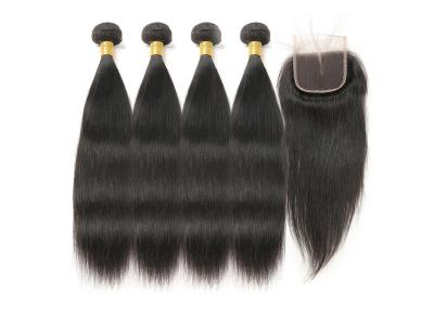 8A Grade Virgin Human Hair Extensions , Machine Weft 40 Virgin Mongolian Straight Hair