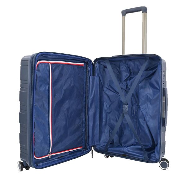 High Strength Virgin PP Material Luggage 3 Piece Hard Shell Luggage Unbreakable