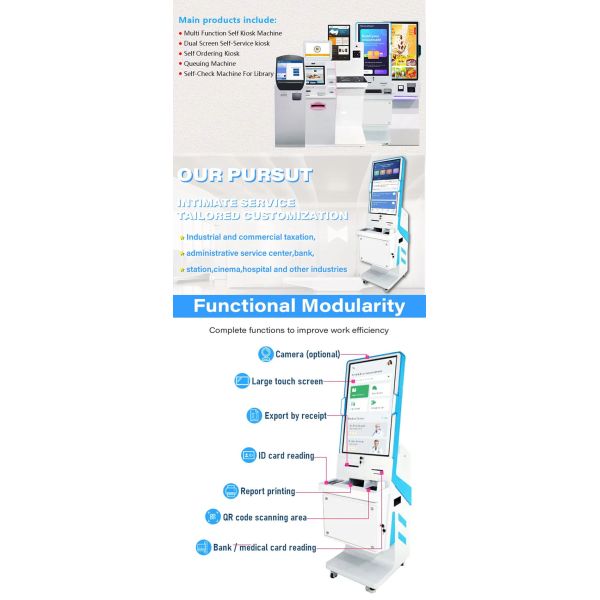 Ultra Light Display LCD Capacitive Touch Screen Pos Terminal Cash Register Service Terminal Payment Kiosk