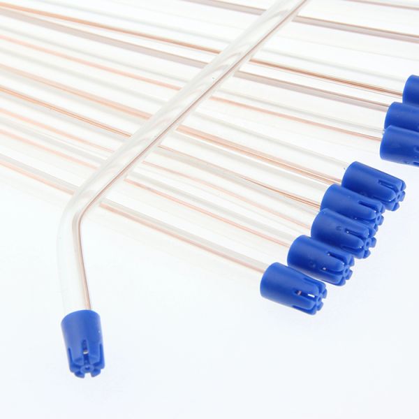 Dental Endodoncia Por Paquetes Metal Saliva Ejector with blue tip