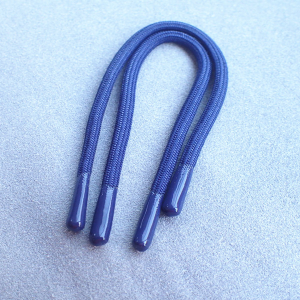 Изготовленный на заказ шнур Drawstring 100% полиэстер логотипа 5mm заплетенный