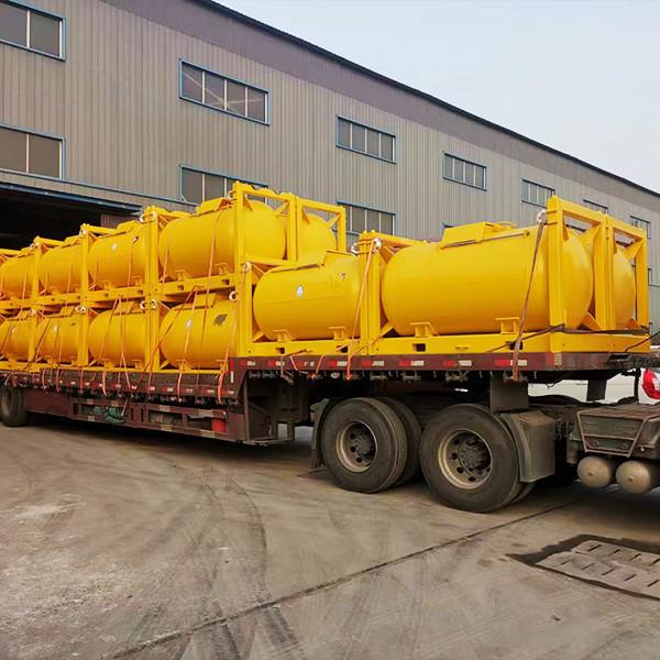 Durable S30408 Réservoir SS horizontal pour le transport de liquides dangereux Tétrachlorure de silicium