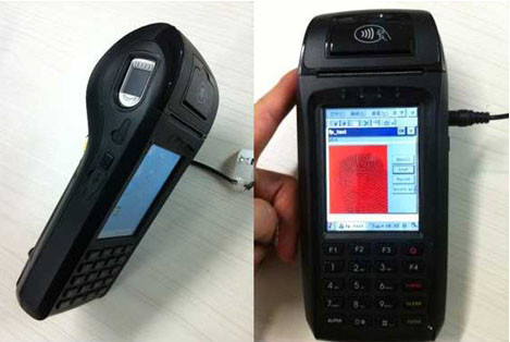 Protable POS with biometrical authentication/fingerprint