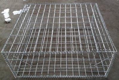 Silver High Strength Gabion Wire Mesh Anti Corrosion Square Hole Shape