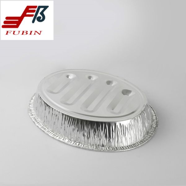 Outdoor Oval Roasting Pans 475x335x93mm High Temperature