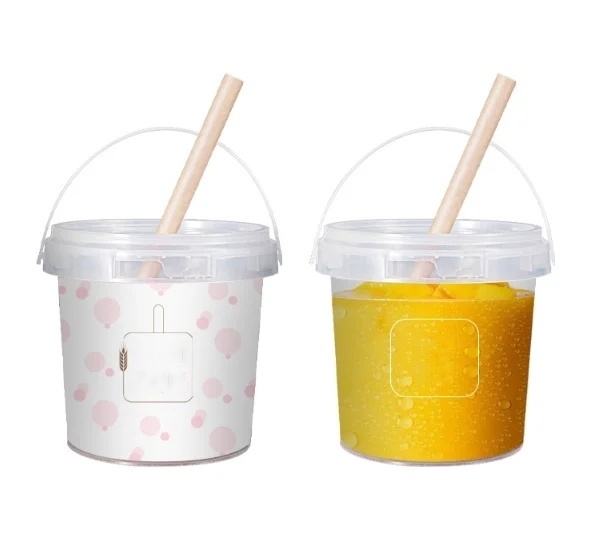 Multi Color Portable Plastic Bucket Food Grade PP Square Bucket 100ml-6000ml
