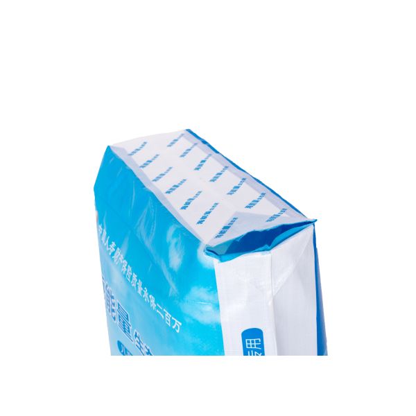 PP Plastic Fertilizer Packaging Block Bottom Valve Bag 25kg Loading Weight