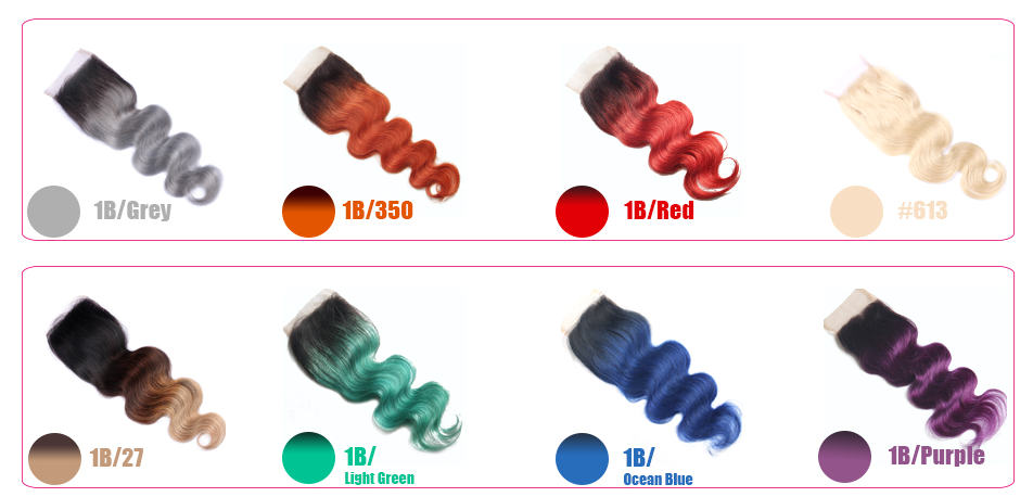 Body Wave Human Hair Lace Closure Grey Color 4 Inch By 4 Inch Lace Size Swiss Lace Free Part