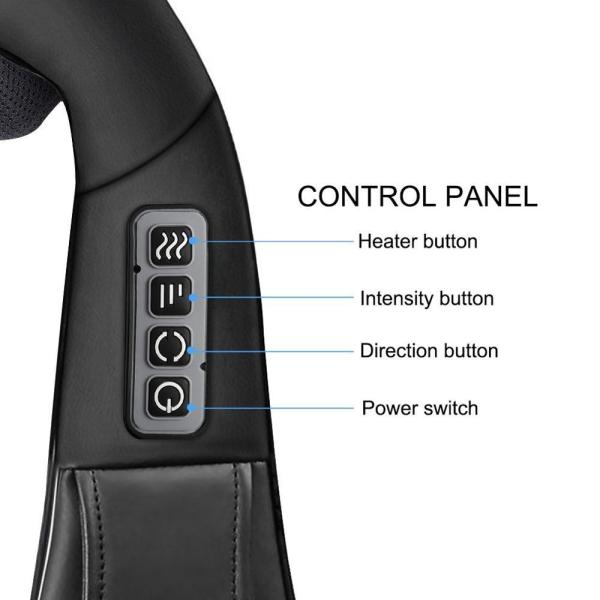 Infrared Heating Neck Massager With Heat , Electric Shiatsu Shoulder Massager