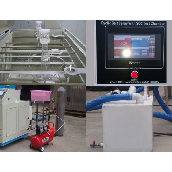 Durable ASTM G85 Salt Spray Test Equipment Salt Fog SO2 Corrosion Cabinet 