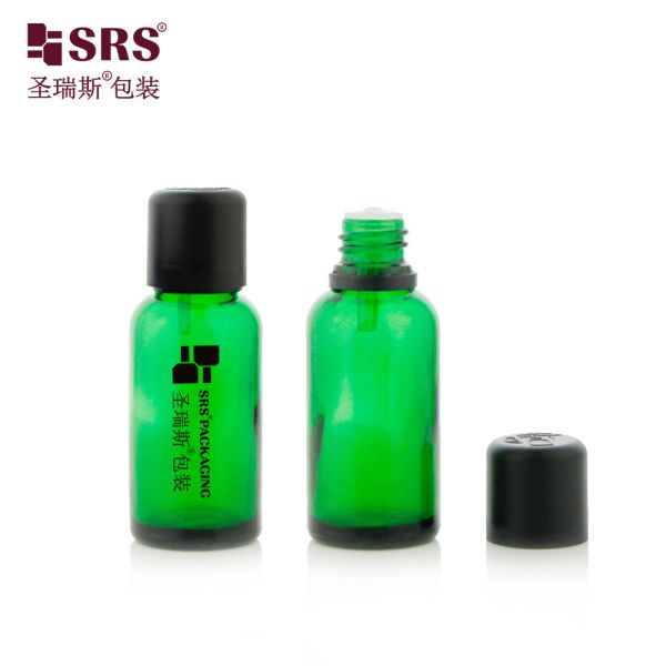 Hair Care Essence Liquid Empty Bottles With Child Proof Cap Glass Essential Oil Bottle