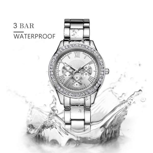 Водоустойчивые наручные часы кварца диаманта Pc20 Pc21 для дамы женщин