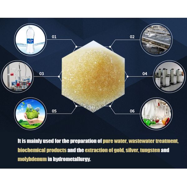 Макропористая смола ионной реакции катиона слабой кислоты средств массовой информации фильтра завода водоочистки