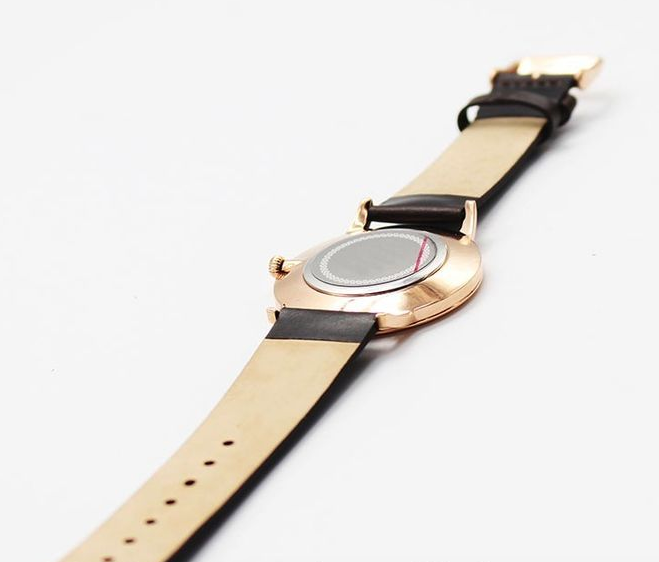 Charm Mens Stainless Steel Watch / Black Leather Wrist Watch Pair For Couples