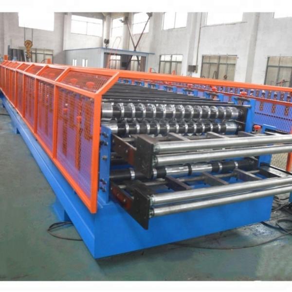 Peru TR4 And Corrugated Double Layer Roll Forming Machine 10-12 Meters/Min