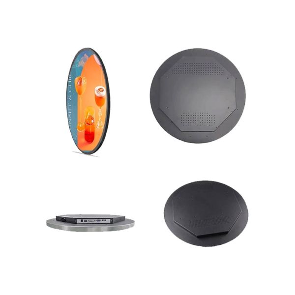 Qtenboard Round Digital Signage with 1500 Nits Ultra-Brightness 2.5D Tempered Glass for Boutique Displays