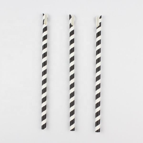 Customizable Printing Paper Straws for Bubble Tea Food Grade and Wrapped Individually