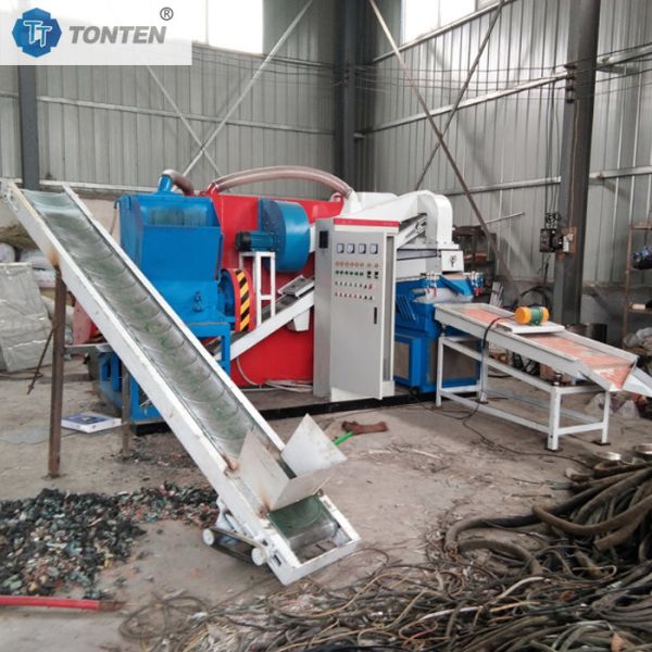 Copper Wire Granulator Cable Recycling Machine Copper Plastic Separation