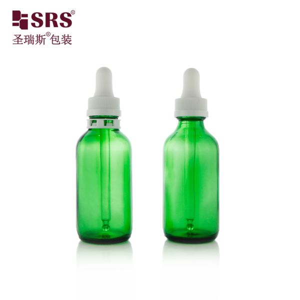 Durable 30ml 60ml Glass Dropper Bottle with Tamper Evident Cap for Skincare