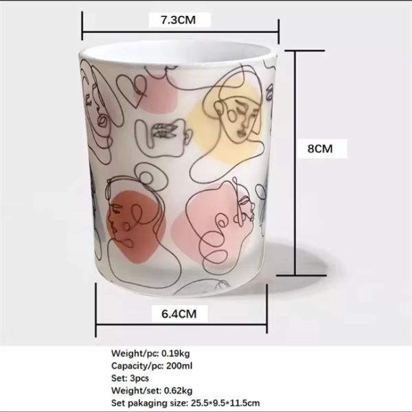 Matte Candle Vessels Painted Large Empty Candle Container Candles Jars