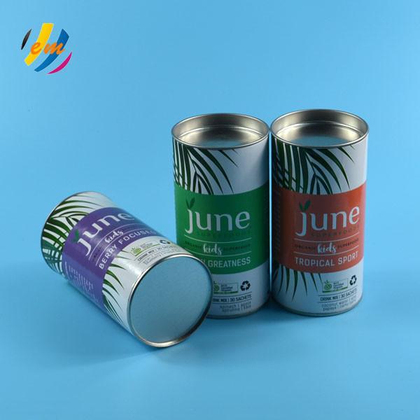 Embossed Logo 100mm Dia H80mm Cardboard Tube Packaging