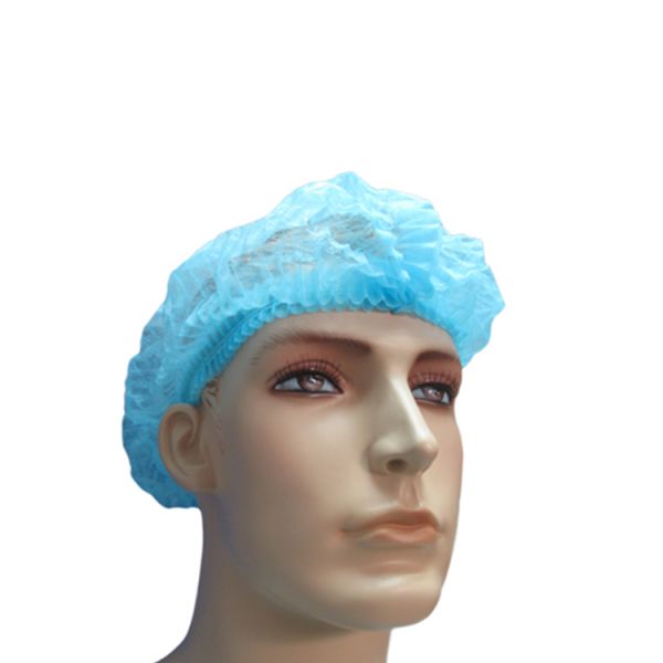 Breathable Disposable Surgical Caps Non - Woven Medical Bouffant Caps Easily Covers All The Hair Styles