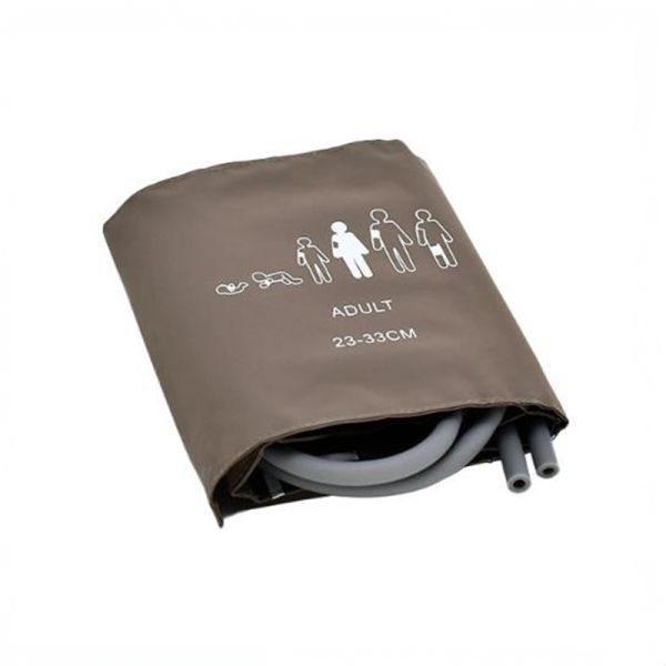 Adult Size 23-33CM Brown TPU Airbag Reusable Blood Pressure Cuffs With 1.5L Lab Tubes CE Certified Class I Medical Device