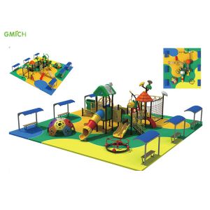 Attractive Appearance Commercial Outdoor Playground Equipment Children Plastic Slide Set