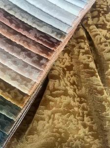 100% Polyester Jacquard Velvet Sofa Fabric 460gsm 142CM Width