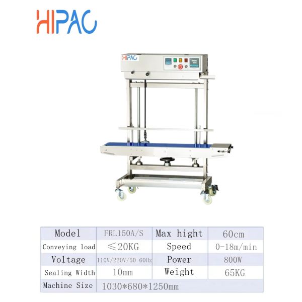 FRL150A Vertical Automatic Continuous Sealing Machine with Remote Monitoring and High-Accuracy for Liquid Packaging Bags