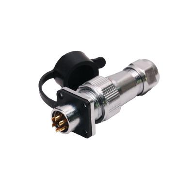 6 impermeáveis Pin Circular Connector Straight Shell Rohs certificaram