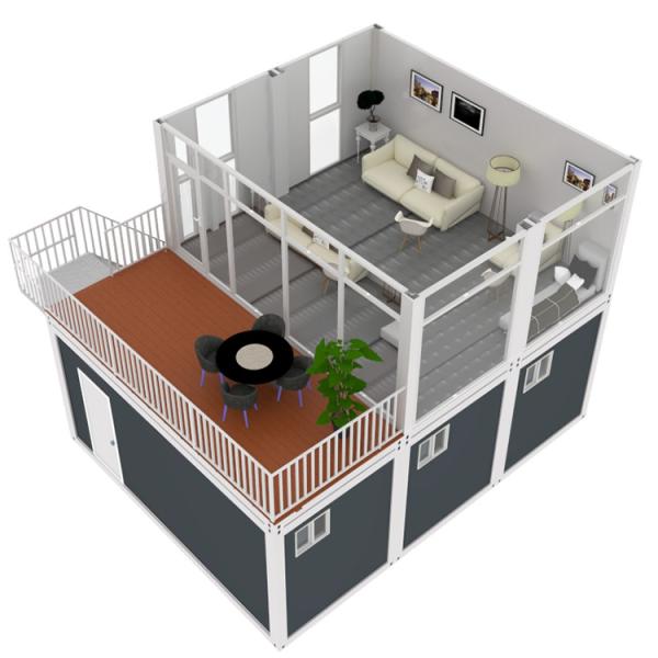 Anti-Seismic Container Prefabricated House Prefab Homes Villas Modular For Personal Backyard