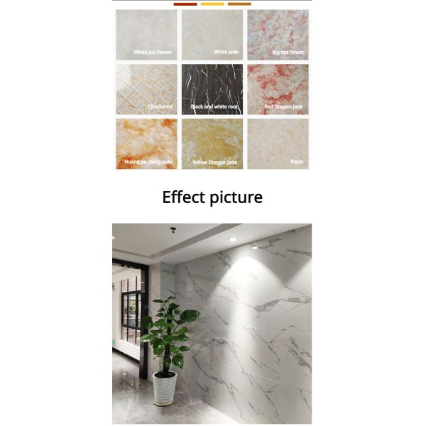 1220*2440 Laminated 3d Uv Marble Sheet 3mm Thickness For Wall Decor