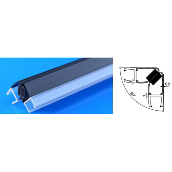 Transparent PVC Shower Door Plastic Seal Waterproof Shower Door Plastic Strips