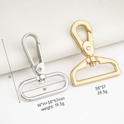 1.5 Inch Swivel Lobster Claw Clasp Zinc Alloy Snap Hook for Webbing Strap Connection