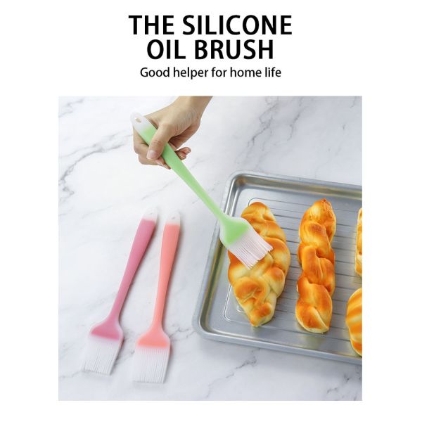 Food Grade Silicone Baking Brush Handheld Silicone Brush for Baking Cooking BBQ Grill and More