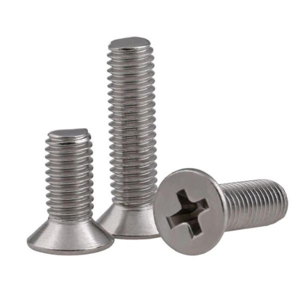 1 Inch 2 Inch Stainless Steel Screws Cross Recessed 4.8 8.8 Grade DIN965 Standard