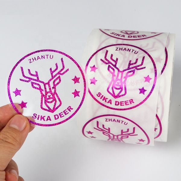 бумага стикеров винила 45mm круглая прозрачная штейновая ясная для красоты