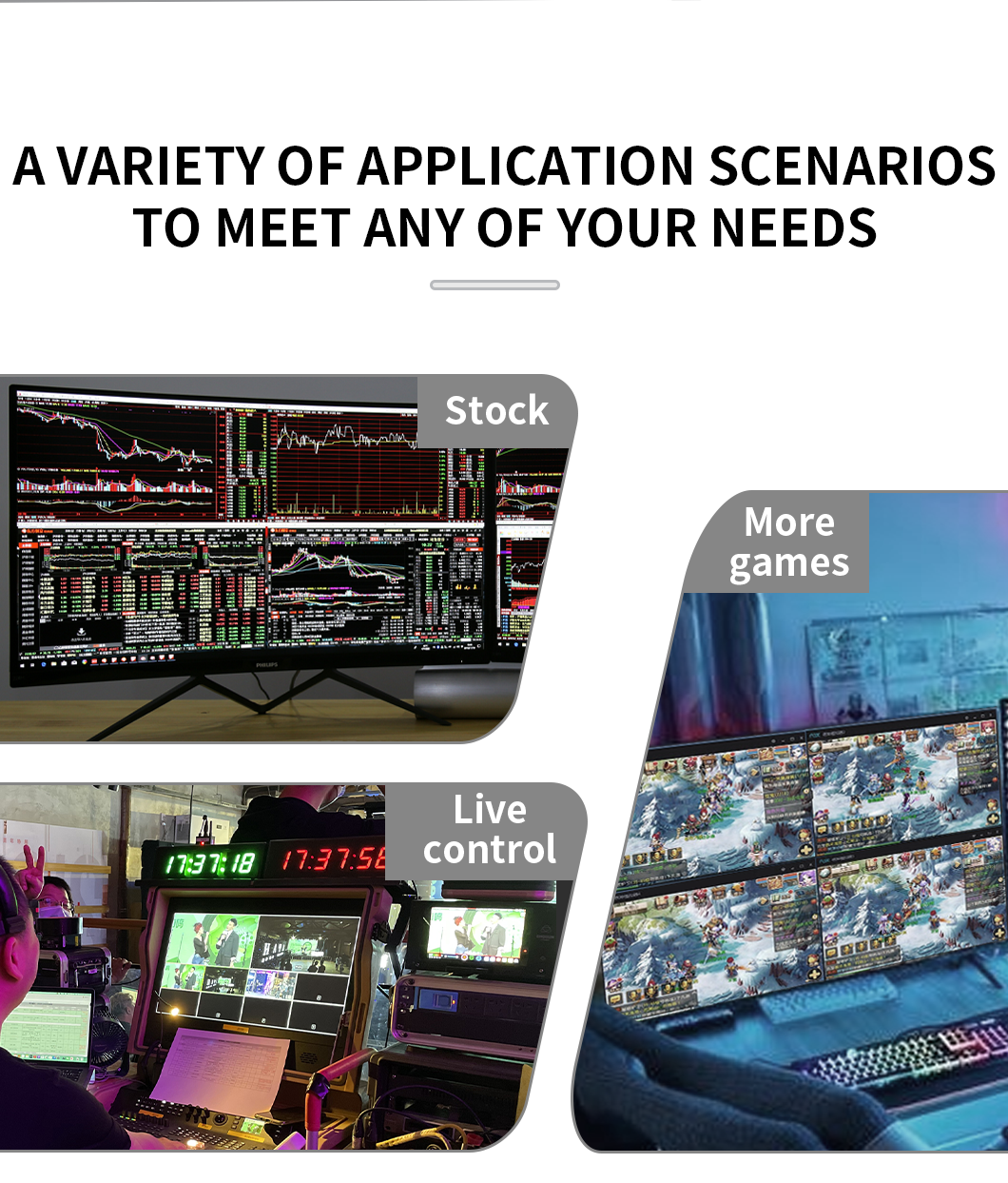 4K60 Video Wall Controller with 4 HDMI Inputs and Seamless Switching for Multi-Screen Display