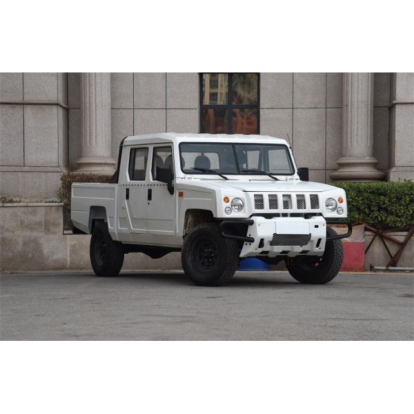 Camioneta de carga de carretera 4x4 diesel de doble fila con asiento del conductor de suspensión aérea