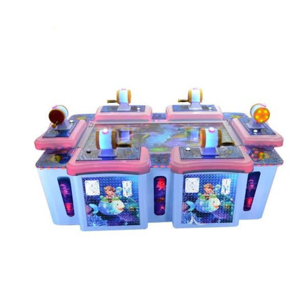 Interesting Child Fishing Arcade Game Machine With HD LCD Screen Virtual Reality