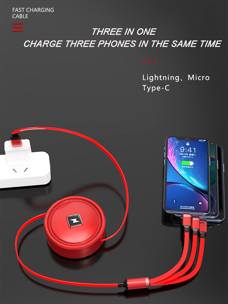 Multi функция 1.1m 3 в одной телевизионной строке с данными телетекста кабеля USB Extendable