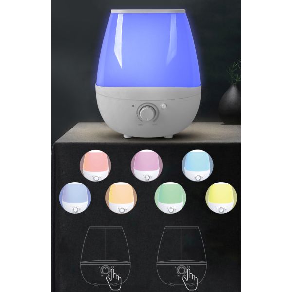 Power Source Vehicle Power Supply 2.0L Air Humidifiers Changing Night Light Quiet Cool