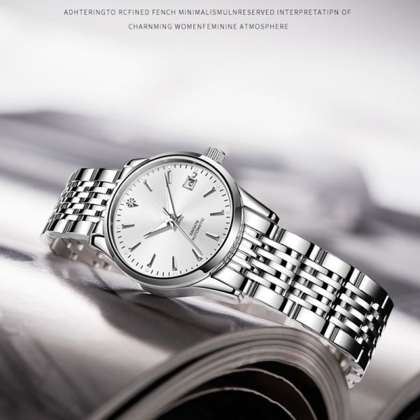 Mechanical Women'S Diamond Watch Interchangeable Strap Alloy Case