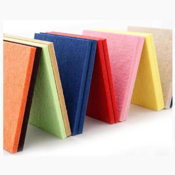 European Standard 9mm/12mm/24mm 100% PET Fiber Acoustic Panel Dense Thick Acoustic Wall And Ceiling Panel