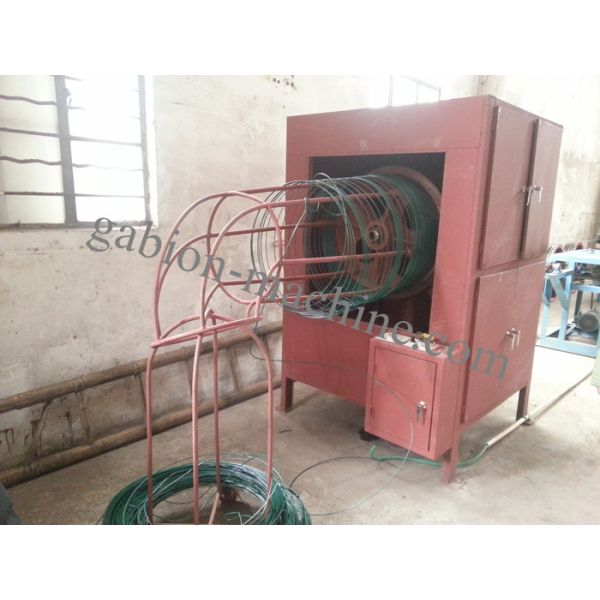 El PVC galvanizado caliente del alambre del hierro cubrió la máquina para la tela metálica hexagonal 4kw