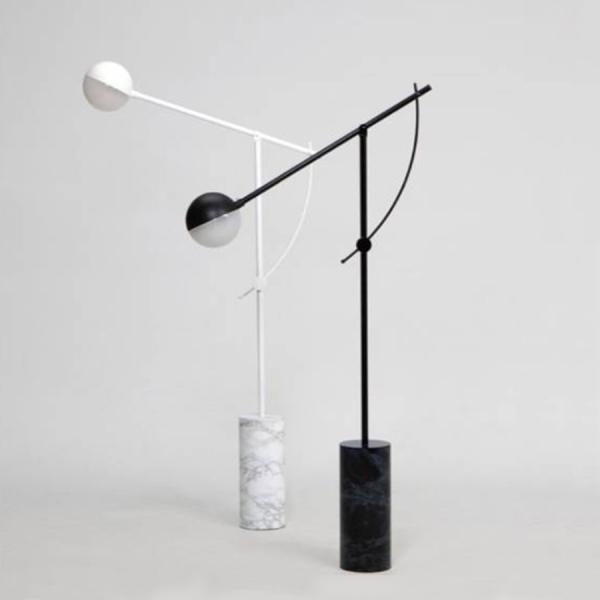 Modern Marble Metal Floor Lamp Bar Villa Hotel Home Living Room Balancer Floor Lamp(WH-MFL-179)