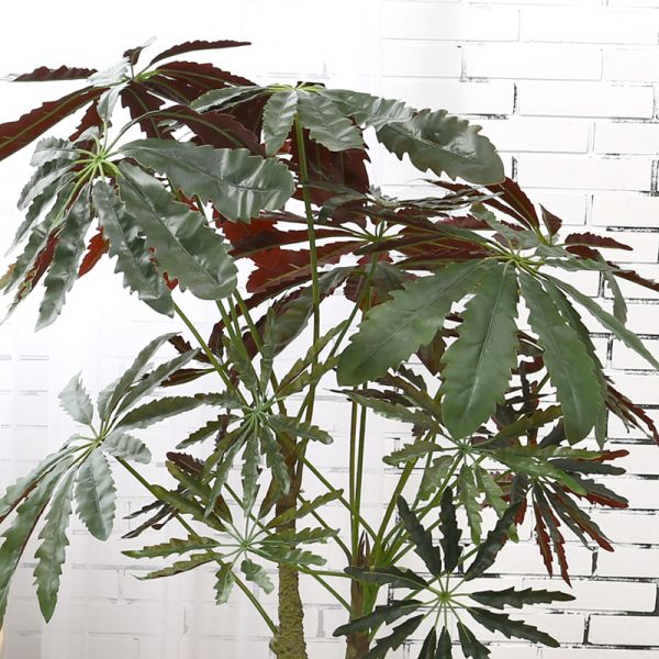 120cm Artificial Potted Floor Plants Green Simulated False Aralia Tree For House Decor