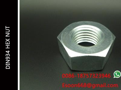Metric Hexagon Nut, Size: M36 x 4.0mm (Din 934) Metric Coarse Plain Plated